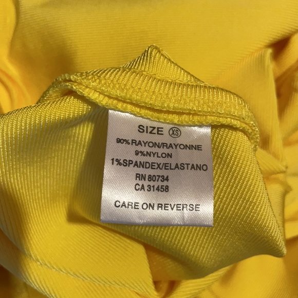 CATWALK CONNECTION YELLOW MAXI DRESS SIZE X-SMALL - Picture 3 of 4